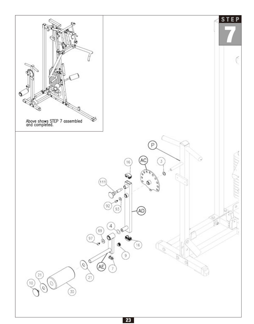 Body-Solid G2B 綜合訓練器安裝步驟