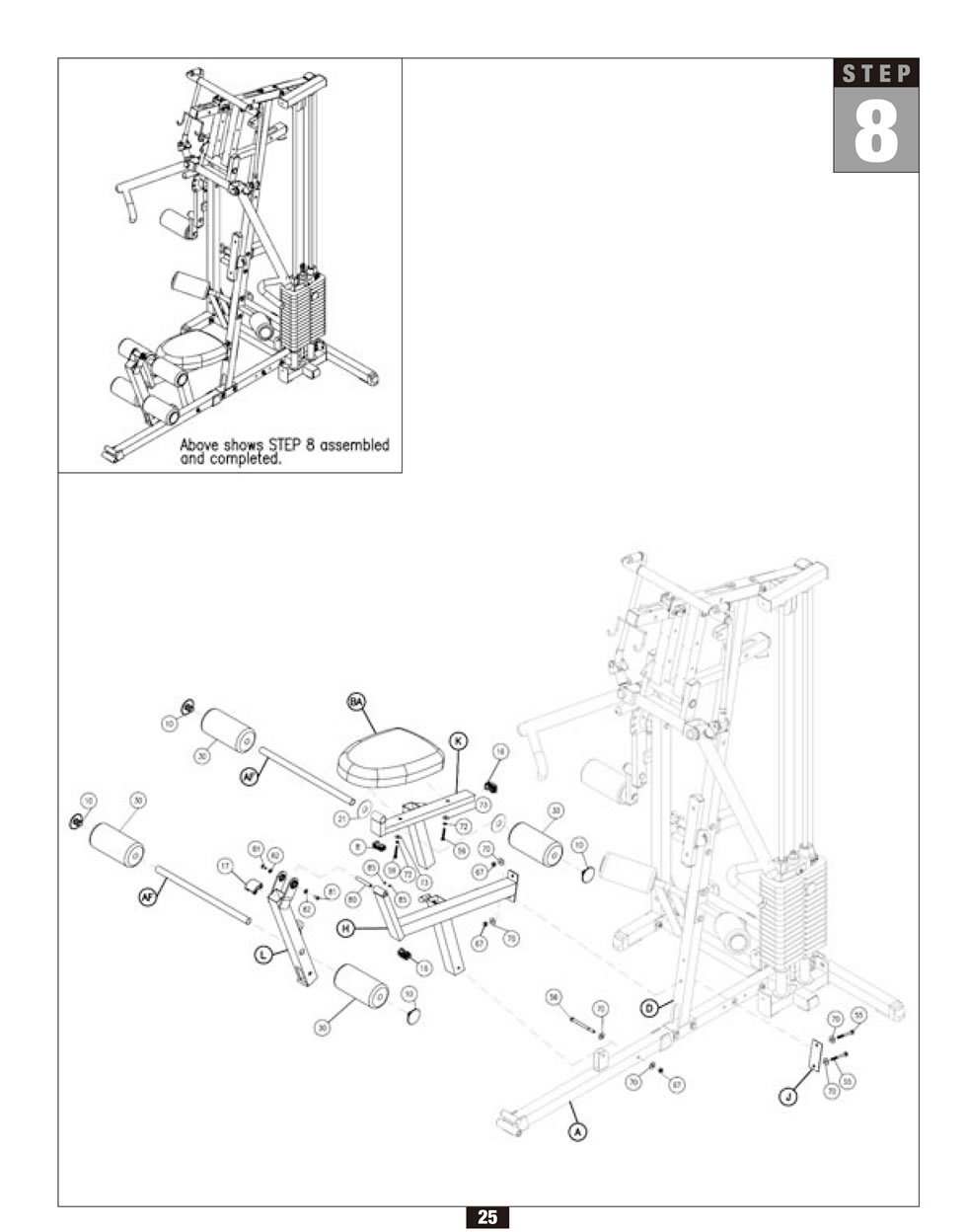 Body-Solid G2B 綜合訓練器安裝步驟